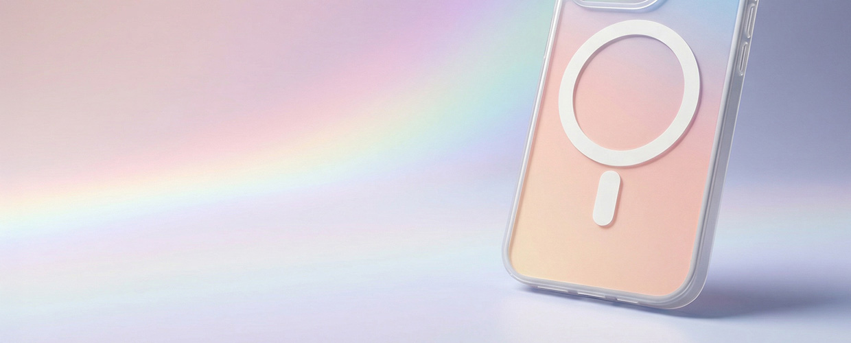 Holographic MagSafe case 3mk HARDY® PrisMag Case™