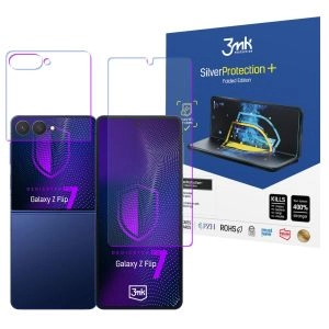 Anti-shock protective film for Samsung Galaxy Z Flip 7 - 3mk SilverProtection+ Folded Edition
