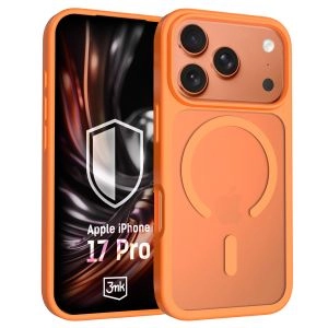Smoky case with MagSafe for Apple iPhone 17 Pro - 3mk HARDY® Hazy MagCase™ Orange