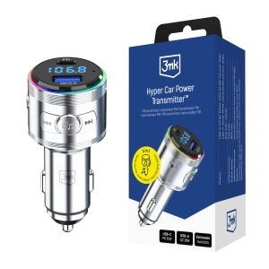3-in-1 Transmitter 48W QC PD PPS USB-C USB-A 3mk Hyper Car Power Transmitter