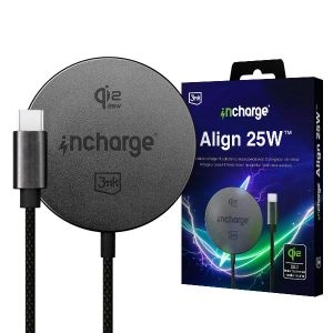 Wireless charger 25W MagSafe Qi2.2 3mk incharge® Align 25W™ for Apple black
