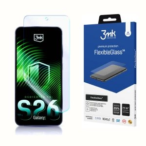 Shatterproof hybrid glass for Samsung Galaxy S26 - 3mk FlexibleGlass