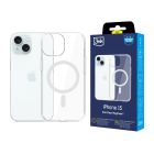 Pancerne etui z MagSafe na Apple iPhone 15 - 3mk EverClear MagCase