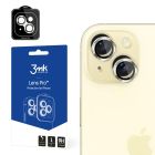 Tempered glass for the camera lens for Apple iPhone 15 - 3mk Lens Protection Pro Yellow