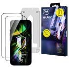 2x Tempered glass screen protector with applicator for Apple iPhone 17 Pro - 3mk Hardy Hardura 9H