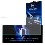 Matte screen protector for the navigation display for VW Golf VIII GTD Discover Pro 2021-24 – 3mk TechWrap Matte™ Center Display