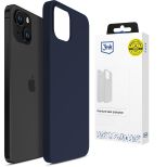 Silicone case for Apple iPhone 15 - 3mk HARDY® Mellow Case™ Dark Blue