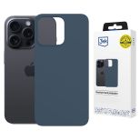 Silicone case with MagSafe for Apple iPhone 15 Pro Max - 3mk HARDY® Mellow MagCase™ Blue
