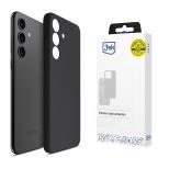Silicone case for Samsung Galaxy S24+ - 3mk HARDY® Mellow Case™ Black
