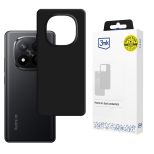 Silicone case for Redmi Note 14 Pro+ - 3mk HARDY® Mellow Case™ Black
