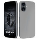 Silicone case for Apple iPhone 16 - 3mk HARDY® Mellow Case™ Gray