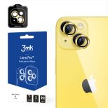 Tempered glass for the camera lens for Apple iPhone 14 - 3mk Lens Protection Pro Yellow