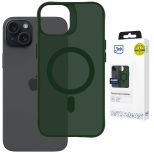 Smoked MagSafe case for Apple iPhone 15 – 3mk HARDY® Hazy MagCase™ Green