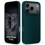 Silicone case for Apple iPhone 17 Pro - 3mk HARDY® Mellow Case™ Green