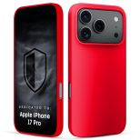 Silicone case for Apple iPhone 17 Pro - 3mk HARDY® Mellow Case™ Red