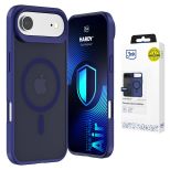 Smoked MagSafe case for Apple iPhone Air – 3mk HARDY® Hazy MagCase™ Blue