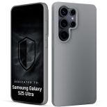 Silicone case for Samsung Galaxy S25 Ultra - 3mk HARDY® Mellow Case™ Gray
