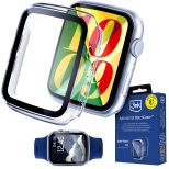 Case with tempered glass for Apple Watch 41mm - seria 7/8/9 - 3mk Satin Armor WatchCase+™ Clear