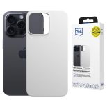 Case for Apple iPhone 13 Pro Max - 3mk Hardy MagSilicone Silver-White