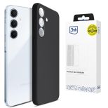 Silicone case for Samsung Galaxy A55 5G - 3mk HARDY® Mellow Case™ Black