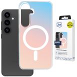 Holographic MagSafe case for Samsung Galaxy S24 - 3mk HARDY® PrisMag Case™