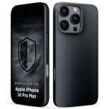 Silicone case with MagSafe for Apple iPhone 16 Pro Max - 3mk HARDY® Mellow MagCase™ Black