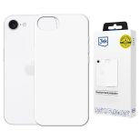 Silicone case with MagSafe for Apple iPhone 16E/ iPhone 17E - 3mk HARDY® Mellow MagCase™ White