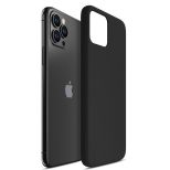Silicone case for Apple iPhone 11 - 3mk HARDY® Mellow Case™ Black