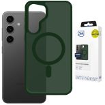 Smoked MagSafe case for Samsung Galaxy S24 – 3mk HARDY® Hazy MagCase™ Green