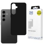 Silicone case for Samsung Galaxy S24 - 3mk HARDY® Mellow Case™ Black