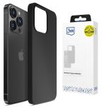 Silicone case for Apple iPhone 16 Pro Max - 3mk HARDY® Mellow Case™ Black