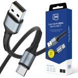 Cable 1m 18W 9V/2A QC 3.0 3mk Hyper Cable N-SERIES USB-A to USB-C™ Black