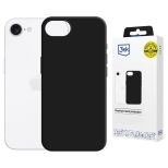 Silicone case with MagSafe for Apple iPhone 16E/ iPhone 17E - 3mk HARDY® Mellow MagCase™ Black