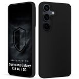 Silicone case for Samsung Galaxy A16 4G / 5G - 3mk HARDY® Mellow Case™ Black