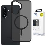 Smoked MagSafe case for Samsung Galaxy A57 – 3mk HARDY® Hazy MagCase™ Black