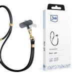 3mk EasyClip Elite smartphone lanyard Black (gold)