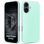 Silicone case with MagSafe for Apple iPhone 16 Plus - 3mk HARDY® Mellow MagCase™ Teal