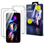 2x Tempered glass screen protector with applicator for Apple iPhone 12 Pro Max - 3mk Hardy Hardura 9H