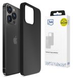 Silicone case for Apple iPhone 16 Pro - 3mk HARDY® Mellow Case™ Black