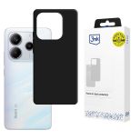 Silicone case for Redmi Note 14 5G - 3mk HARDY® Mellow Case™ Black