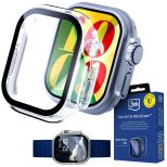 Case with tempered glass for Apple Watch Ultra/ Ultra 2/ Ultra 3 - 3mk Satin Armor WatchCase+™ Clear