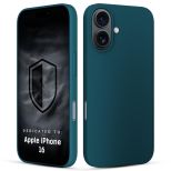 Silicone case for Apple iPhone 16 - 3mk HARDY® Mellow Case™ Green