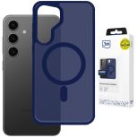 Smoked MagSafe case for Samsung Galaxy S24 – 3mk HARDY® Hazy MagCase™ Blue