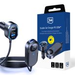 3mk Double Car Charger 135W PD QC PPS USB-C USB-A