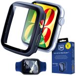 Case with tempered glass for Apple Watch 45mm - seria 7/8/9 - 3mk Satin Armor WatchCase+™ Black