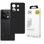 Silicone case for Redmi Note 13 5G - 3mk HARDY® Mellow Case™ Black