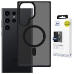 Smoked MagSafe case for Samsung Galaxy S24 Ultra – 3mk HARDY® Hazy MagCase™ Black