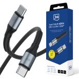 Cable 1m 100W 20V/5A PD 3.0 3mk Hyper Cable N-SERIES USB-C to USB-C 100W™ Black
