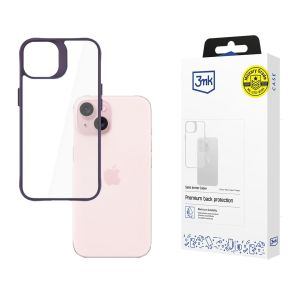 Case for Apple iPhone 15 - 3mk Satin Armor Case+ Purple