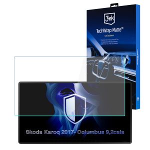 Matte screen protector for the navigation display for Skoda Karoq Columbus 2017- – 3mk TechWrap Matte™ Center Display